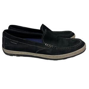 Cole Haan Men’s Claude Venetian Slip on Black Nubuck Loafers  12